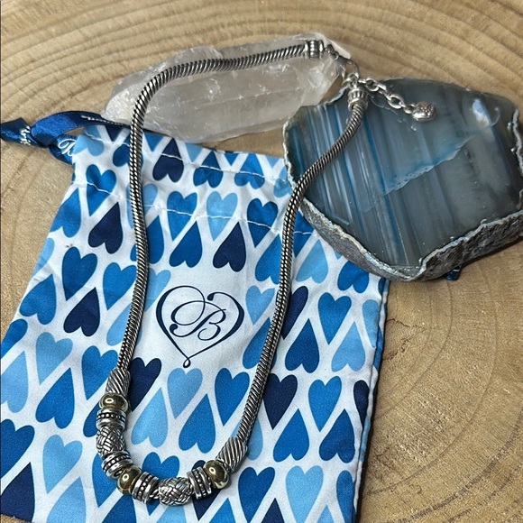 Brighton Silver & Gold Travis Necklace with Charms Beads - Picture 1 of 8